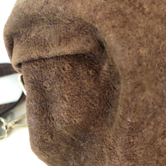 RARE -Michael Kors Bedford Ostrich bowling satchel - Picture 6 of 8